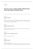 WGU D514 analytical methods healthcare leaders EXAM A&plus; GRADE ASSURED COMPLETE SOLUTIONS AND VERIFIED ANSWERS