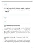 VATI RN comprehensive predictor EXAM A&plus; GRADE ASSURED COMPLETE SOLUTIONS AND VERIFIED ANSWERS