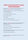 SNCOA Test 3 Study Guide 2026 &ndash; Questions&comma; Answers & Key Concepts