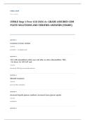 USMLE step 1 EXAM A&plus; GRADE ASSURED COMPLETE SOLUTIONS AND VERIFIED ANSWERS