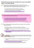 NUR 283 Comp 1&comma; 2&comma; & 3 Final Exam &lpar;Package Deal&rpar;Questions and 100&percnt; Correct Answers 2026&sol;27 Latest- Galen College of Nursing