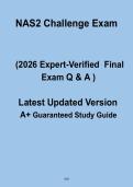NAS2 Challenge Exam 2026 &ndash; Complete Study Guide & Practice Questions