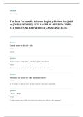NREMT paramedic EXAM A&plus; GRADE ASSURED COMPLETE SOLUTIONS AND VERIFIED ANSWERS