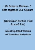 Life Science Review &ndash; 3 Sets Q&A Exam Practice 2026 &ndash; Complete Study Guide