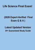 Life Science Final Exam 2026 &ndash; Complete Study Guide & Revision Notes