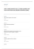 USMLE step 1 EXAM A&plus; GRADE ASSURED COMPLETE SOLUTIONS AND VERIFIED ANSWERS