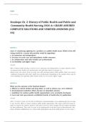 Stanhope community public health nursing EXAM A&plus; GRADE ASSURED COMPLETE SOLUTIONS AND VERIFIED ANSWERS