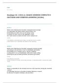 Stanhope community public health nursing EXAM A&plus; GRADE ASSURED COMPLETE SOLUTIONS AND VERIFIED ANSWERS