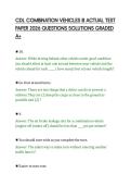CDL COMBINATION VEHICLES III ACTUAL TEST&NewLine;PAPER 2026 QUESTIONS SOLUTIONS GRADED&NewLine;A&plus;