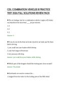 CDL COMBINATION VEHICLES III PRACTICE&NewLine;TEST 2026 FULL SOLUTIONS REVIEW PACK
