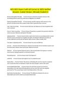 ACG 2021 Exam 2 with all Correct & 100&percnt; Verified Answers &vert;Latest Version &vert;Already Graded A&plus;