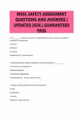 MSSC SAFETY ASSESSMENT&NewLine;QUESTIONS AND ANSWERS &vert;&NewLine;UPDATED 2026 &vert; GUARANTEED&NewLine;PASS