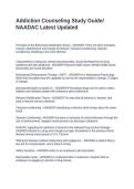 Addiction Counseling Study Guide NAADAC Latest Updated