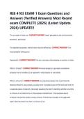 REE 4103 EXAM 1 Exam Questions and &NewLine;Answers &lpar;Verified Answers&rpar; Most Recent &NewLine;exam COMPLETE &lpar;2026&rpar; &lpar;Latest Update &NewLine;2026&rpar; UPDATE&excl;&excl; 