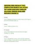 CERTIFIED PEER SPECIALIST TESTS&NewLine;COMPILATION BUNDLE 2026 ACTUAL&NewLine;TEST PAPER QUESTIONS COMPLETE&NewLine;SOLUTIONS VERIFIED EXAM PREP&NewLine;RESOURCE GRADED A&plus;
