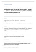 NURS 6501 advanced pathophysiology EXAM A&plus; GRADE ASSURED COMPLETE SOLUTIONS AND VERIFIED ANSWERS LATEST UPDATE&excl;&excl;&excl;&excl;