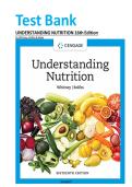 Test Bank for Understanding Nutrition 16th Edition Whitney &vert; Complete Chapters 1 - 20 &vert; Questions and Answers with explanation &vert; PDF format &vert; ISBN 978-0357447512&vert;Latest Version&period;