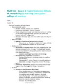 NUR 155 - Exam 3 Study Material&colon; Effects of Immobility & Nursing Care galen college of nursing Questions And Answers With Verified Study Solutions Rated A&plus;