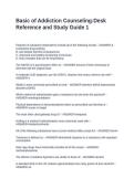 Basic of Addiction Counseling Desk Reference and Study Guide 1