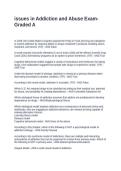 issues in Addiction and Abuse Exam-Graded A