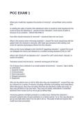 PCC EXAM 1 QUESTIONS AND ANSWERS 2026