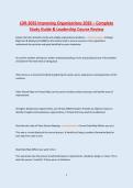 LDR-303S Improving Organizations 2026 &ndash; Complete Study Guide & Leadership Course Review