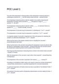 PCC Level 1&period; Questions and Answers 2026