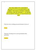 WGU D664 OBJECTIVE ASSESSMENT&NewLine;2025&sol;2026 ACTUAL EXAM QUESTIONS AND&NewLine;CORRECT DETAILED ANSWERS &lpar;VERIFIED&NewLine;ANSWERS&rpar; ALREADY GRADED A&plus; &vert; LEARNERS&NewLine;AND LEARNING SCIENCE &vert; GUARANTEED PASS &vert;&NewLine;WGU