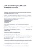 ADC Exam Through IC&RC with Complete Solutions