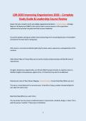 LDR-303S Improving Organizations 2026 &ndash; Complete Study Guide & Leadership Course Review
