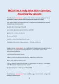 SNCOA Test 3 Study Guide 2026 &ndash; Complete Questions&comma; Answers & Key Concepts Exam Prep &lpar;A&plus; Verified&rpar;
