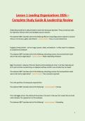 SNCOA LDR-303S Improving Organizations Bundle 2026 &ndash; Complete Study Guides&comma; Leadership Reviews & Exam Prep