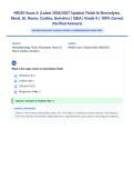 NR 283 Exam 2 &lpar;Latest 2026&sol;2027 Update&rpar; &vert; Fluid & Electrolytes&comma; Renal&comma; GI&comma; Neurologic & Cardiac Pathophysiology &vert; Comprehensive Nursing Review &vert; Exam Questions & Answers &vert; Grade A&plus;