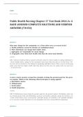 Stanhope community public health nursing EXAM A&plus; GRADE ASSURED COMPLETE SOLUTIONS AND VERIFIED ANSWERS LATEST UPDATE&excl;&excl;&excl;&excl;