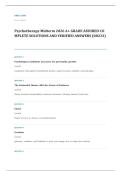 NRNP 6635 psychopathology EXAM A&plus; GRADE ASSURED COMPLETE SOLUTIONS AND VERIFIED ANSWERS LATEST UPDATE&excl;&excl;&excl;&excl;