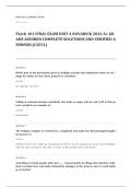 Portage Learning PSYC 101 psychology EXAM A&plus; GRADE ASSURED COMPLETE SOLUTIONS AND VERIFIED ANSWERS LATEST UPDATE&excl;&excl;&excl;&excl;