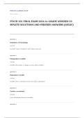 Portage Learning PSYC 101 psychology EXAM A&plus; GRADE ASSURED COMPLETE SOLUTIONS AND VERIFIED ANSWERS LATEST UPDATE&excl;&excl;&excl;&excl;