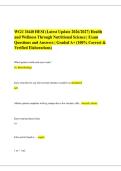 WGU D440 HESI &lpar;Latest Update 2026&sol;2027&rpar; Health&NewLine;and Wellness Through Nutritional Science &vert; Exam&NewLine;Questions and Answers &vert; Graded A&plus; &lpar;100&percnt; Correct &&NewLine;Verified Elaborations&rpar;