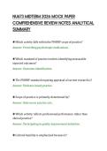 NU673 MIDTERM 2026 MOCK PAPER&NewLine;COMPREHENSIVE REVIEW NOTES ANALYTICAL&NewLine;SUMMARY