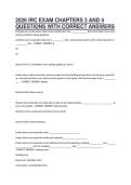 2026 IRC EXAM CHAPTERS 3 AND 4&NewLine;QUESTIONS WITH CORRECT ANSWERS