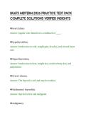 NU673 MIDTERM 2026 PRACTICE TEST PACK&NewLine;COMPLETE SOLUTIONS VERIFIED INSIGHTS