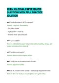 CHEM 238 FINAL PAPER SOLVED&NewLine;QUESTIONS WITH FULL PRACTICE&NewLine;SOLUTION&NewLine;