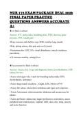 NUR 172 EXAM PACKAGE DEAL 2026&NewLine;FINAL PAPER PRACTICE&NewLine;QUESTIONS ANSWERS ACCURATE&NewLine;A&plus;