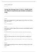 Portage Learning MICRO 100 microbiology EXAM A&plus; GRADE ASSURED COMPLETE SOLUTIONS AND VERIFIED ANSWERS LATEST UPDATE&excl;&excl;&excl;&excl;