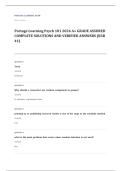 Portage Learning PSYC 101 psychology EXAM A&plus; GRADE ASSURED COMPLETE SOLUTIONS AND VERIFIED ANSWERS LATEST UPDATE&excl;&excl;&excl;&excl;