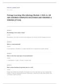 Portage Learning MICRO 100 microbiology EXAM A&plus; GRADE ASSURED COMPLETE SOLUTIONS AND VERIFIED ANSWERS LATEST UPDATE&excl;&excl;&excl;&excl;