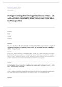 Portage Learning MICRO 100 microbiology EXAM A&plus; GRADE ASSURED COMPLETE SOLUTIONS AND VERIFIED ANSWERS LATEST UPDATE&excl;&excl;&excl;&excl;