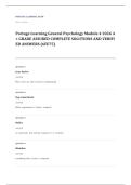 Portage Learning PSYC 101 psychology EXAM A&plus; GRADE ASSURED COMPLETE SOLUTIONS AND VERIFIED ANSWERS LATEST UPDATE&excl;&excl;&excl;&excl;
