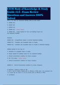 CEM Body of Knowledge & Study Guide v1&period;5 - Exam Review Questions and Answers 100&percnt; Solved