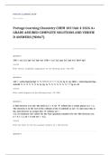 Portage Learning CHEM 103 chemistry EXAM A&plus; GRADE ASSURED COMPLETE SOLUTIONS AND VERIFIED ANSWERS LATEST UPDATE&excl;&excl;&excl;&excl;